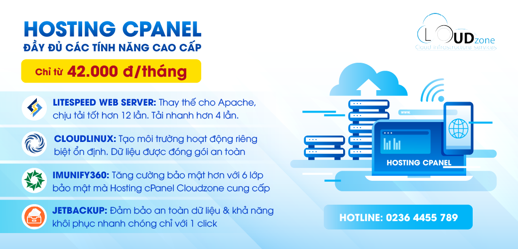 Quản trị web hosting tiện lợi hơn với hệ thống Cpanel kết hợp với các tính năng cao cấp