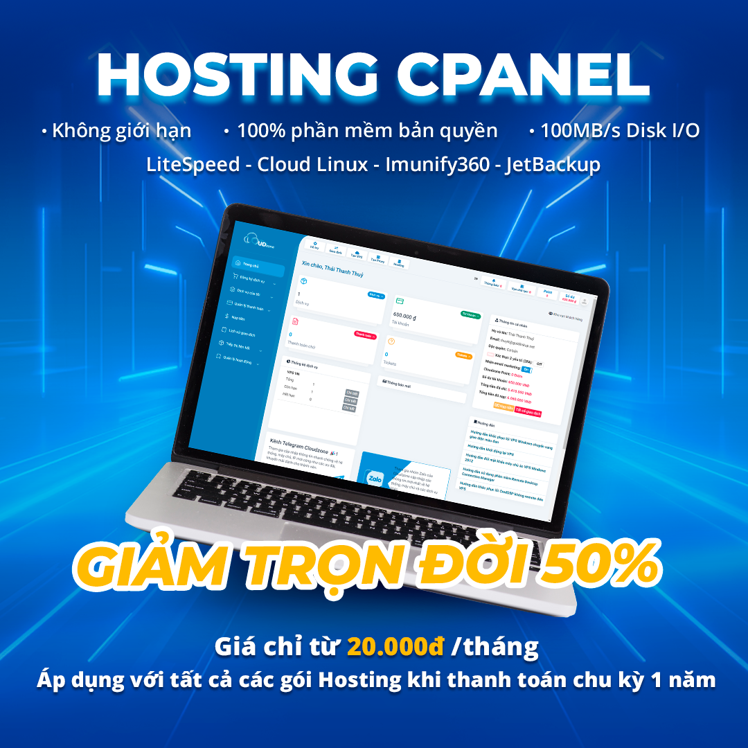 Black Friday SALE 50% Cloud VPS, Hosting, Máy chủ vật lý